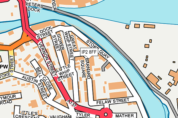 IP2 8FF map - OS OpenMap – Local (Ordnance Survey)