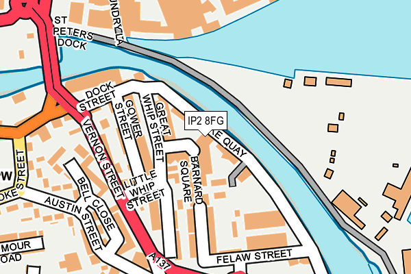 IP2 8FG map - OS OpenMap – Local (Ordnance Survey)