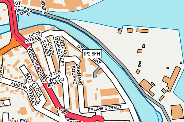 IP2 8FH map - OS OpenMap – Local (Ordnance Survey)