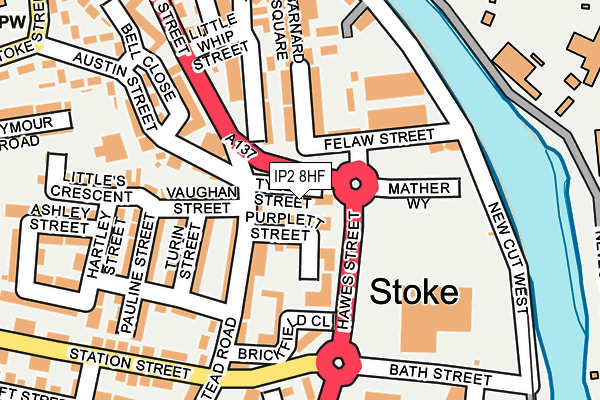 IP2 8HF map - OS OpenMap – Local (Ordnance Survey)