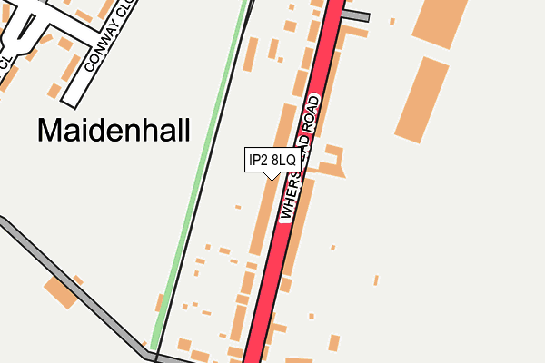 IP2 8LQ map - OS OpenMap – Local (Ordnance Survey)