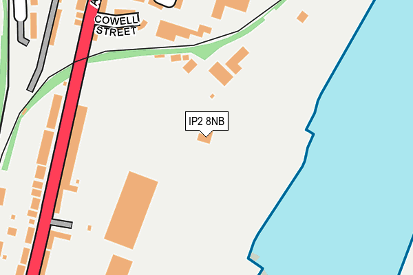 IP2 8NB map - OS OpenMap – Local (Ordnance Survey)