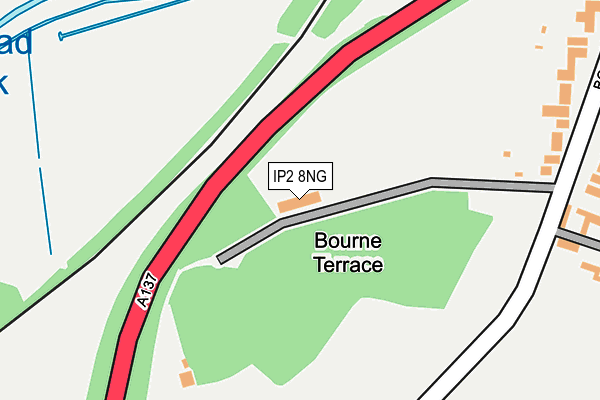 IP2 8NG map - OS OpenMap – Local (Ordnance Survey)