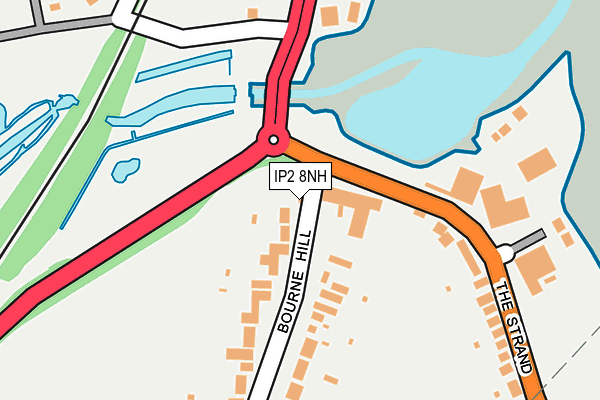 IP2 8NH map - OS OpenMap – Local (Ordnance Survey)