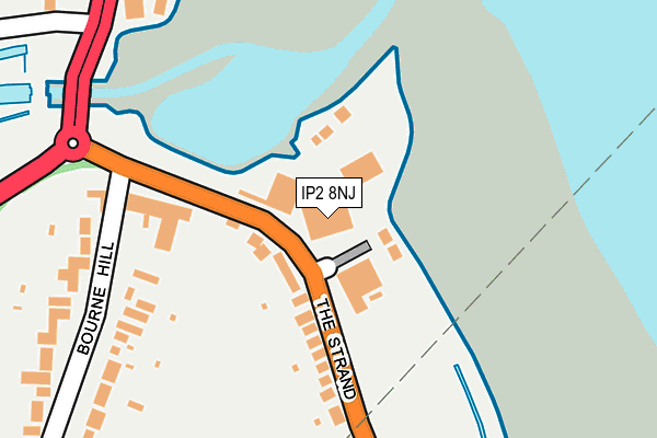 IP2 8NJ map - OS OpenMap – Local (Ordnance Survey)