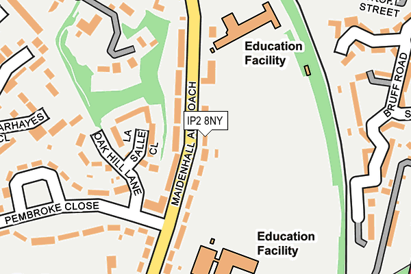 IP2 8NY map - OS OpenMap – Local (Ordnance Survey)