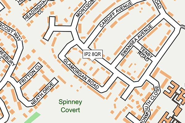 IP2 8QR map - OS OpenMap – Local (Ordnance Survey)