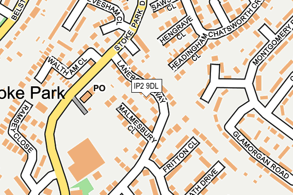 IP2 9DL map - OS OpenMap – Local (Ordnance Survey)