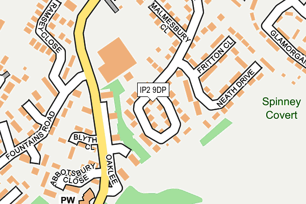 IP2 9DP map - OS OpenMap – Local (Ordnance Survey)