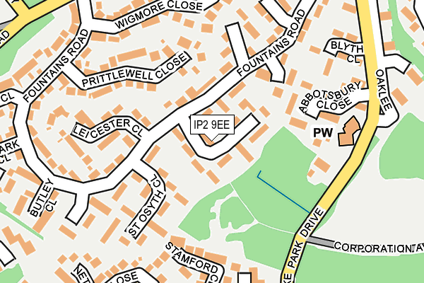 IP2 9EE map - OS OpenMap – Local (Ordnance Survey)