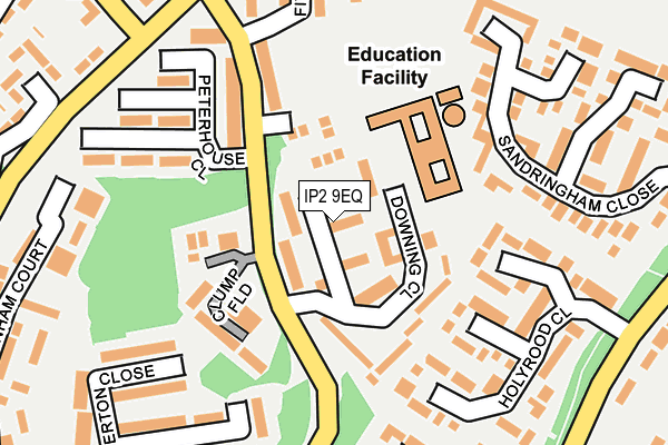 IP2 9EQ map - OS OpenMap – Local (Ordnance Survey)