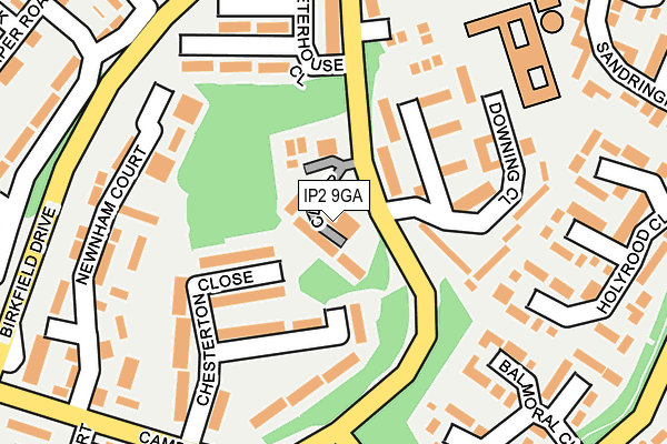 IP2 9GA map - OS OpenMap – Local (Ordnance Survey)