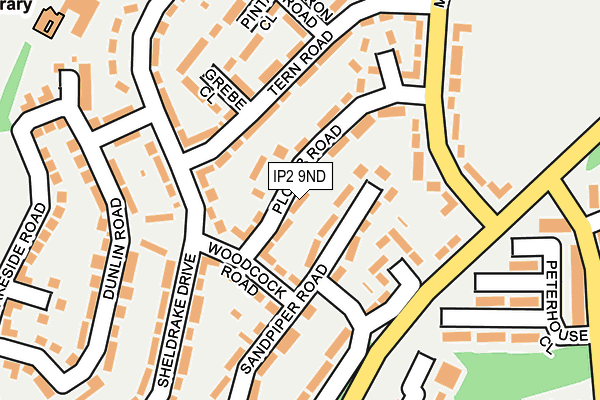 IP2 9ND map - OS OpenMap – Local (Ordnance Survey)