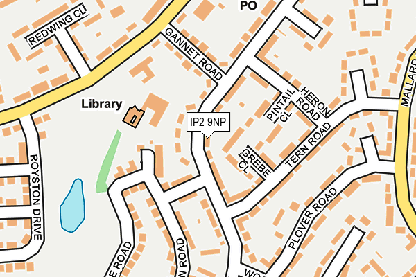 IP2 9NP map - OS OpenMap – Local (Ordnance Survey)