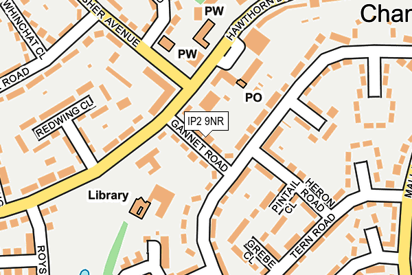 IP2 9NR map - OS OpenMap – Local (Ordnance Survey)