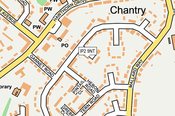 IP2 9NT map - OS OpenMap – Local (Ordnance Survey)