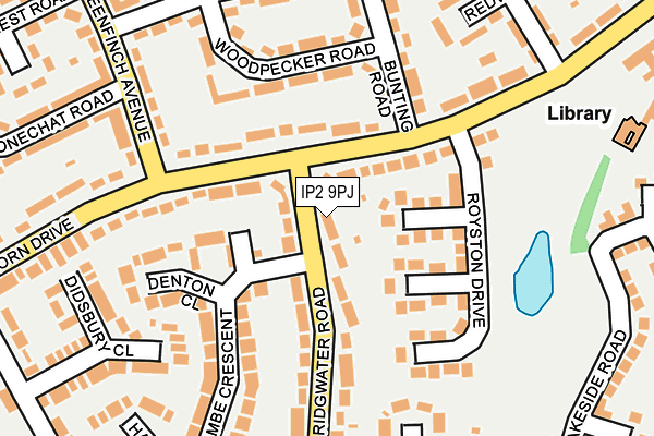 IP2 9PJ map - OS OpenMap – Local (Ordnance Survey)