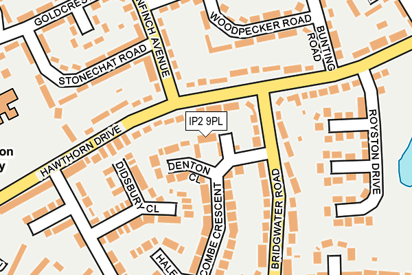 IP2 9PL map - OS OpenMap – Local (Ordnance Survey)