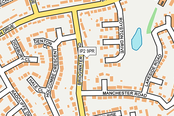 IP2 9PR map - OS OpenMap – Local (Ordnance Survey)