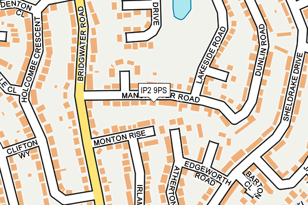 IP2 9PS map - OS OpenMap – Local (Ordnance Survey)