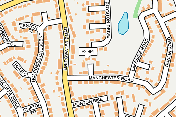 IP2 9PT map - OS OpenMap – Local (Ordnance Survey)