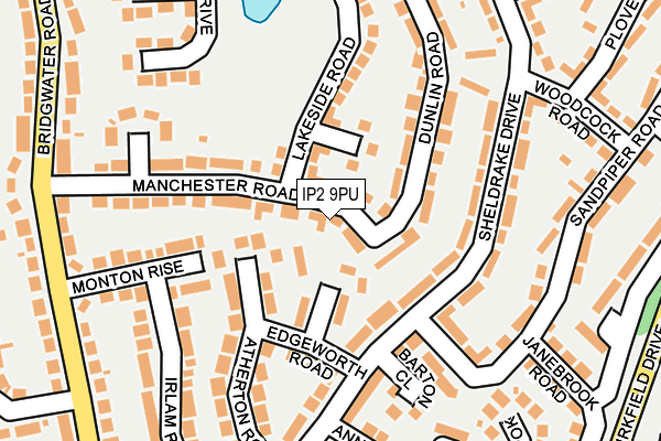 IP2 9PU map - OS OpenMap – Local (Ordnance Survey)