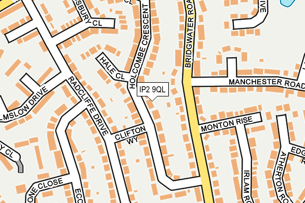 IP2 9QL map - OS OpenMap – Local (Ordnance Survey)