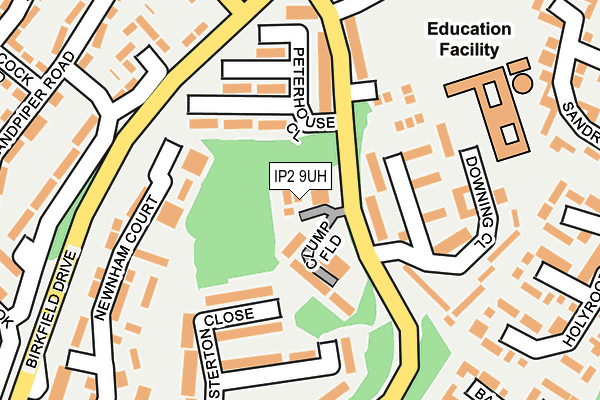 IP2 9UH map - OS OpenMap – Local (Ordnance Survey)