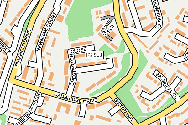 IP2 9UJ map - OS OpenMap – Local (Ordnance Survey)