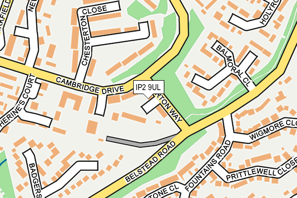 IP2 9UL map - OS OpenMap – Local (Ordnance Survey)