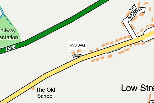 IP20 0AG map - OS OpenMap – Local (Ordnance Survey)