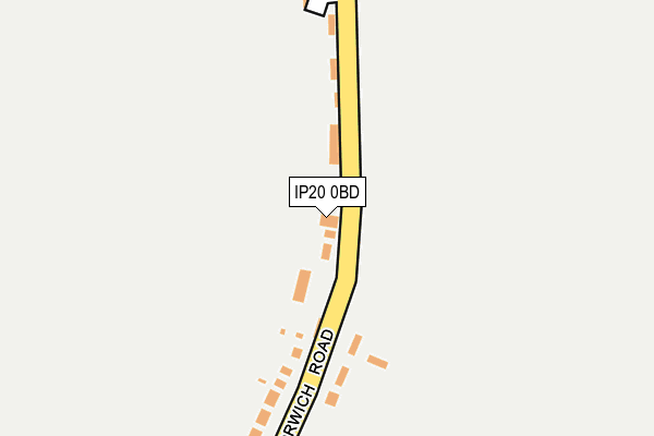 IP20 0BD map - OS OpenMap – Local (Ordnance Survey)