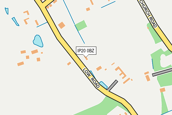 IP20 0BZ map - OS OpenMap – Local (Ordnance Survey)