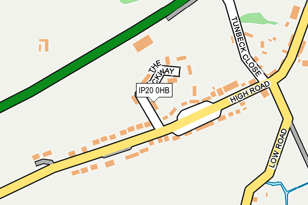 IP20 0HB map - OS OpenMap – Local (Ordnance Survey)