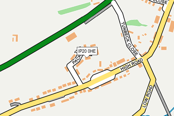 IP20 0HE map - OS OpenMap – Local (Ordnance Survey)
