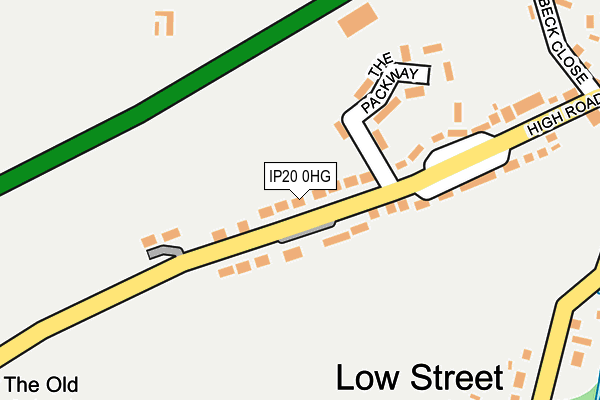 IP20 0HG map - OS OpenMap – Local (Ordnance Survey)