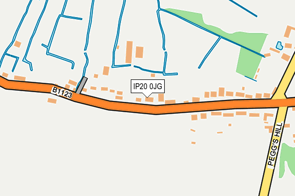 IP20 0JG map - OS OpenMap – Local (Ordnance Survey)