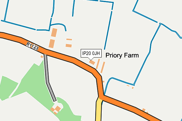 IP20 0JH map - OS OpenMap – Local (Ordnance Survey)