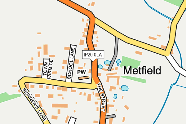 IP20 0LA map - OS OpenMap – Local (Ordnance Survey)