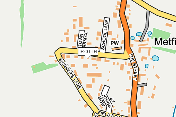 IP20 0LH map - OS OpenMap – Local (Ordnance Survey)