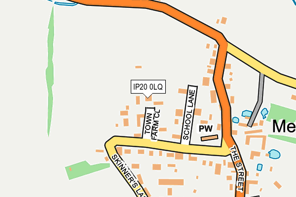IP20 0LQ map - OS OpenMap – Local (Ordnance Survey)