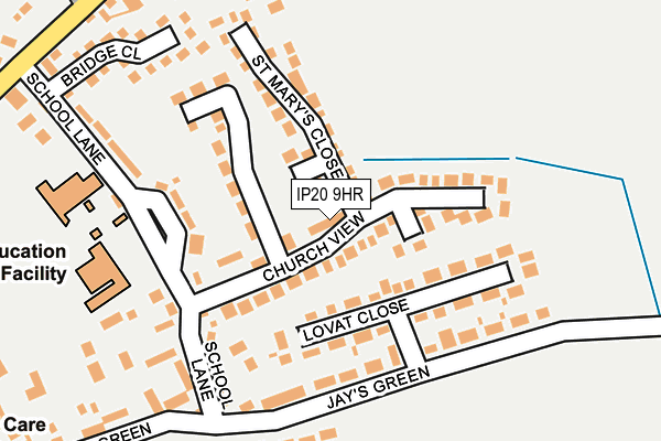 IP20 9HR map - OS OpenMap – Local (Ordnance Survey)