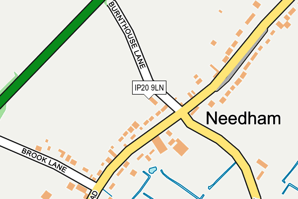 IP20 9LN map - OS OpenMap – Local (Ordnance Survey)