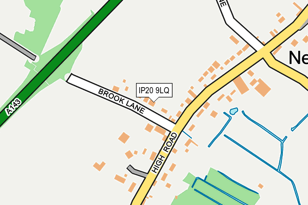 IP20 9LQ map - OS OpenMap – Local (Ordnance Survey)