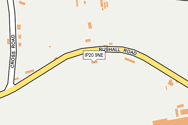 IP20 9NE map - OS OpenMap – Local (Ordnance Survey)