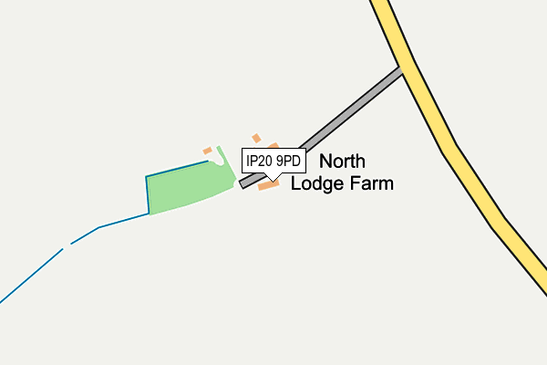 IP20 9PD map - OS OpenMap – Local (Ordnance Survey)