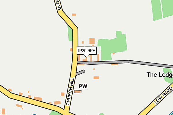 IP20 9PF map - OS OpenMap – Local (Ordnance Survey)