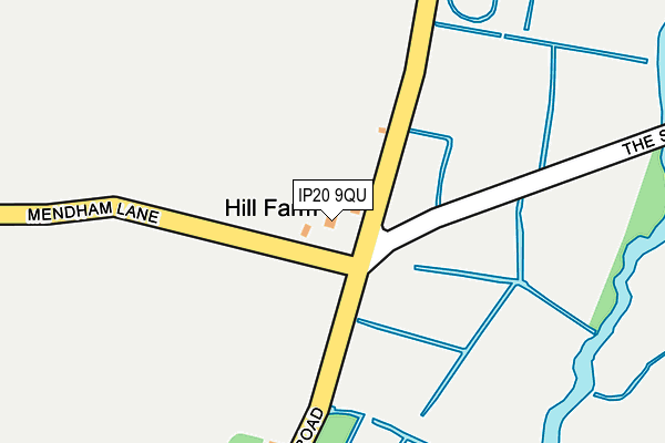 IP20 9QU map - OS OpenMap – Local (Ordnance Survey)