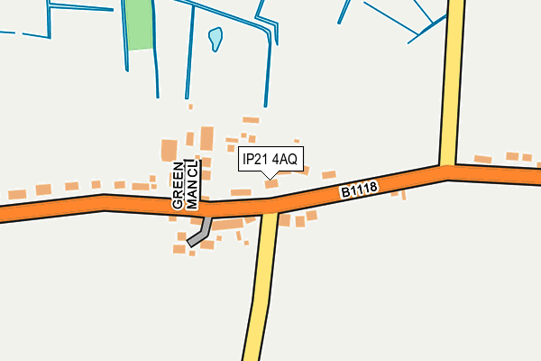 IP21 4AQ map - OS OpenMap – Local (Ordnance Survey)
