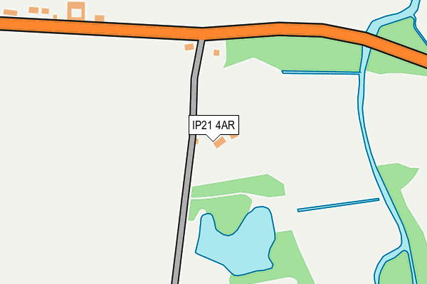 IP21 4AR map - OS OpenMap – Local (Ordnance Survey)